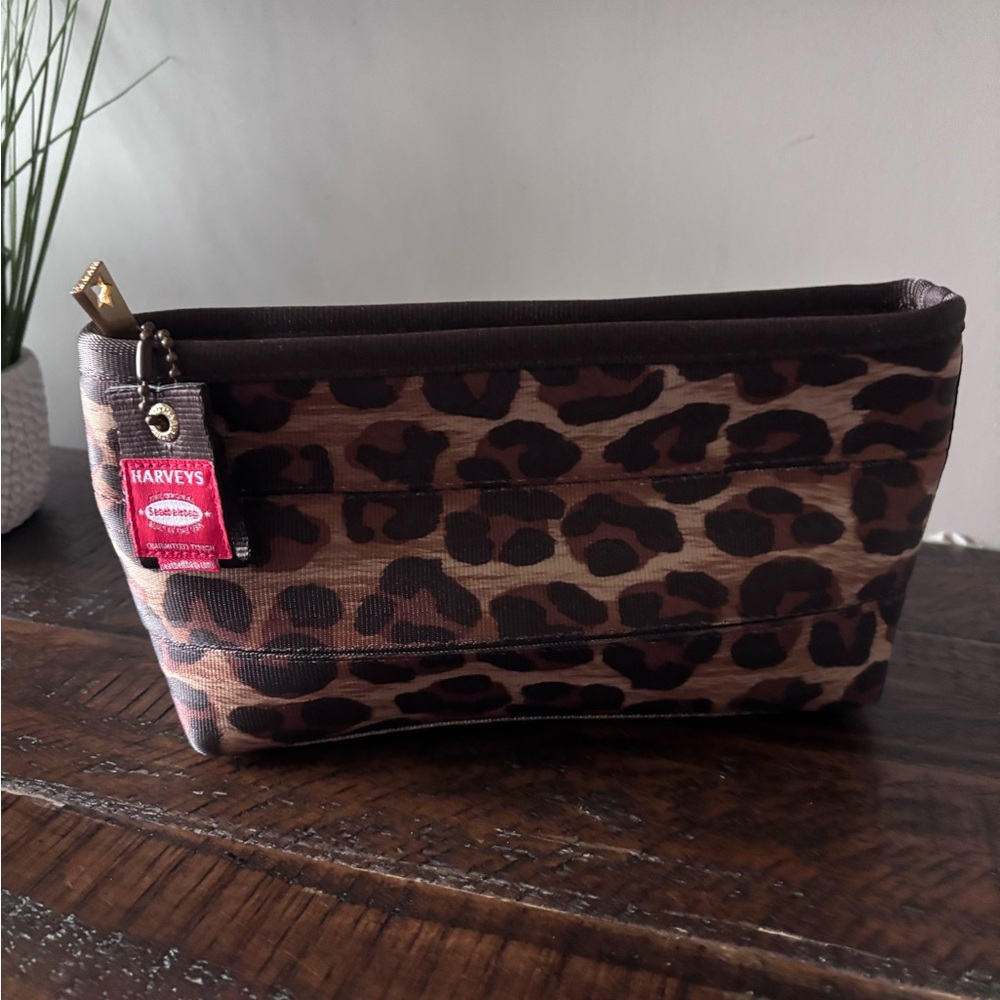 Harveys Classic Leopard Large Make up bag VEUC (HTF!)